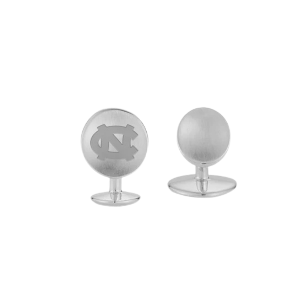 UNC Official Logo Men's Cuff Links by Kyle Cavan - Silver