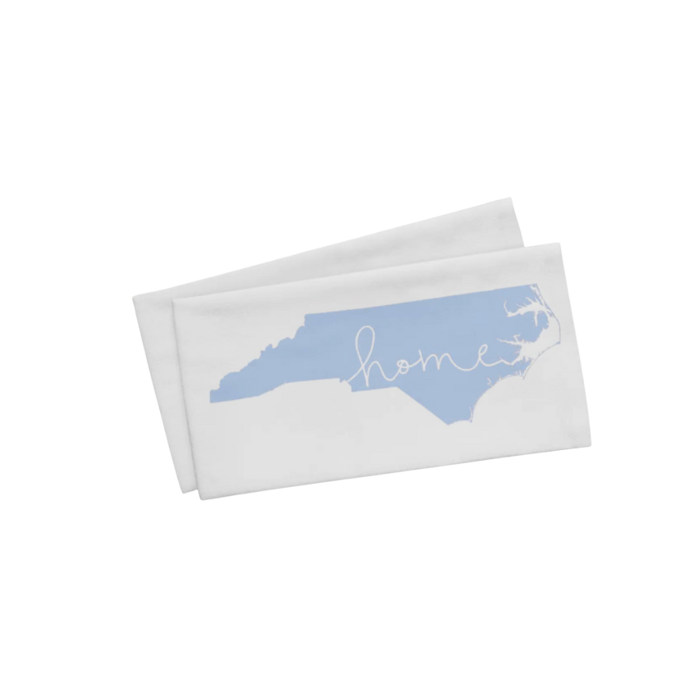 North Carolina "Home" Tea Towel | Light Blue