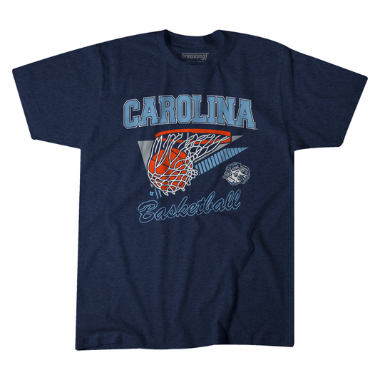 North Carolina Vintage Basketball T-Shirt by BreakingT