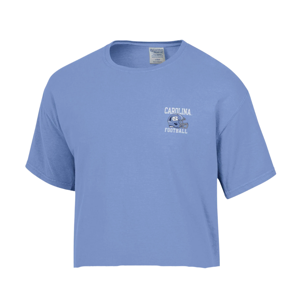 North Carolina Football Kenan Stadium Cropped T-Shirt by Comfort Wash