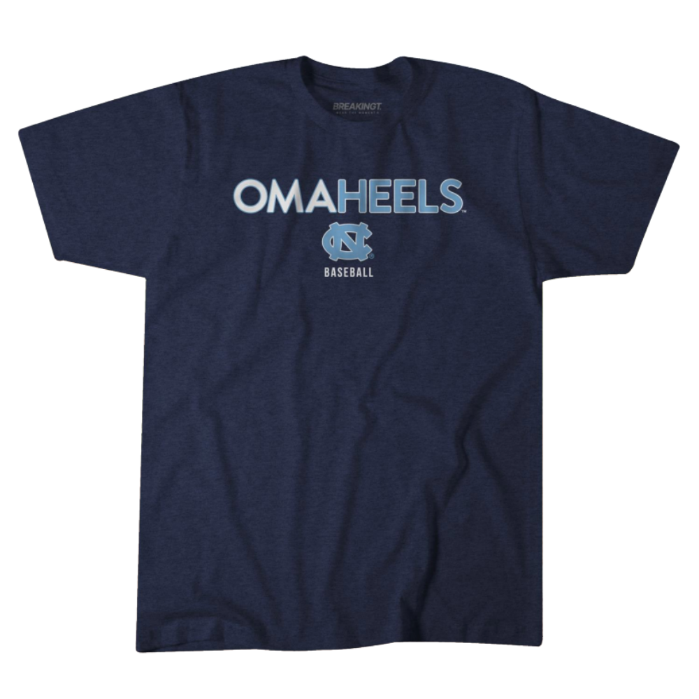 PREORDER: Carolina Baseball Omaha Tar Heels T-Shirt in Navy