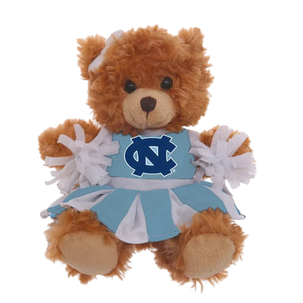 UNC Cheerleading Teddy Bear Stuffed Animal 6"