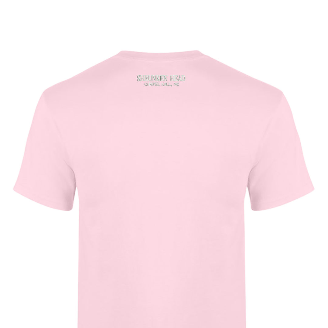 Chapel Hill North Carolina Pink Embroidered T-Shirt by SHB