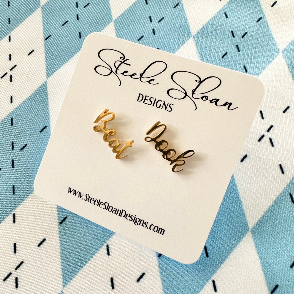 Beat Dook Earrings Gold Studs