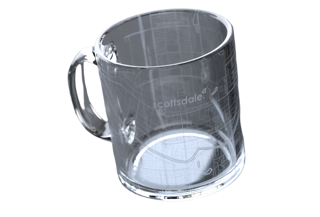 Chapel Hill Maps Clear Coffee Mug