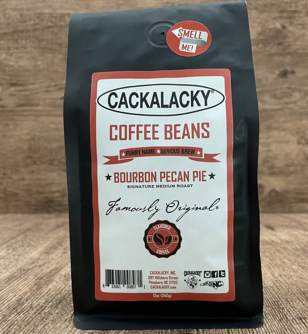 Cackalacky® Bourbon Pecan Pie Coffee Beans 12oz