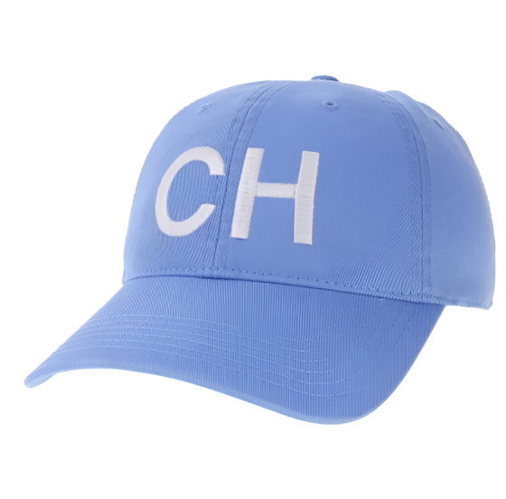 Chapel Hill Hat in Carolina Blue with White CH