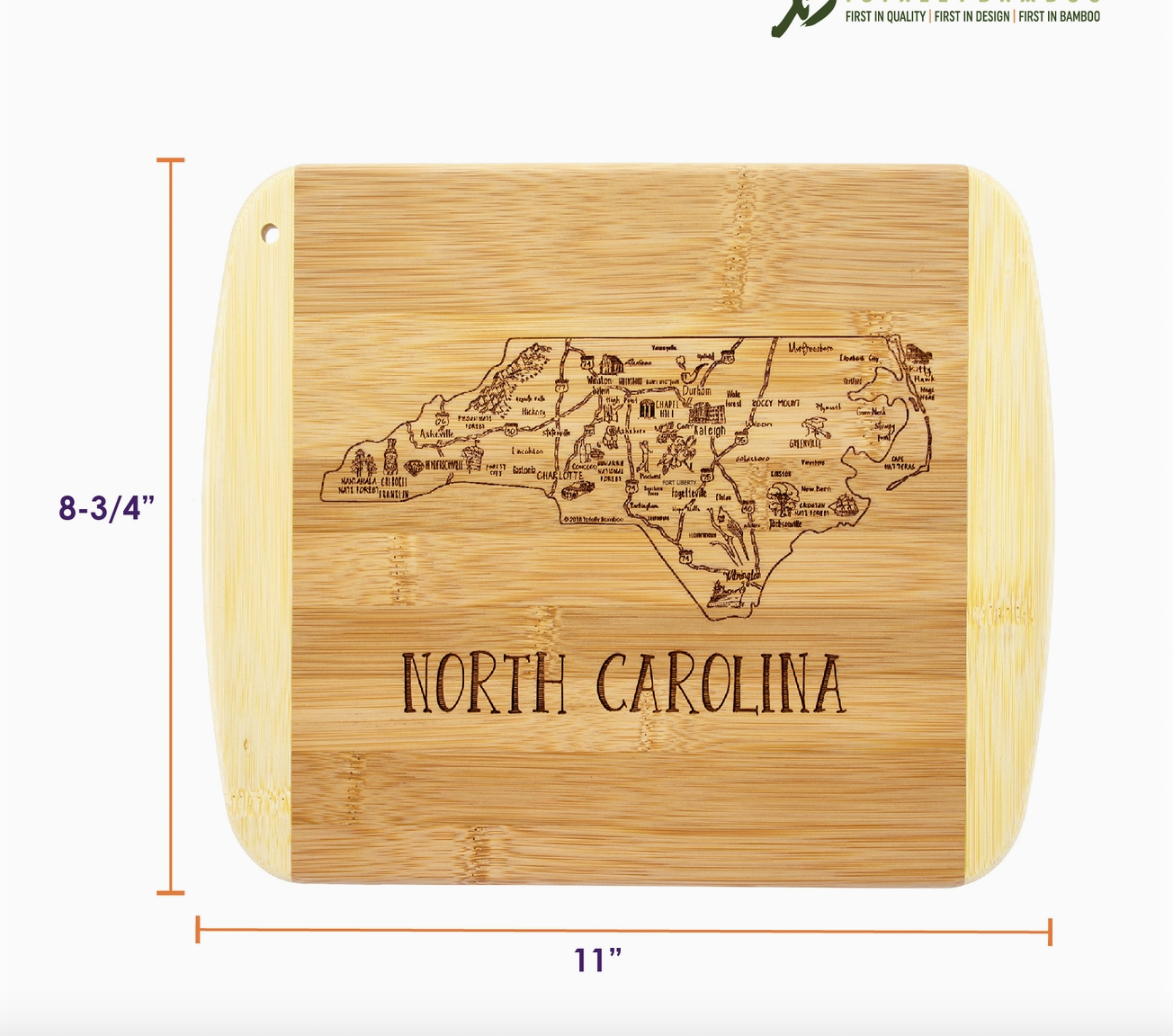A Slice of Life North Carolina Cutting & Charcuterie Board