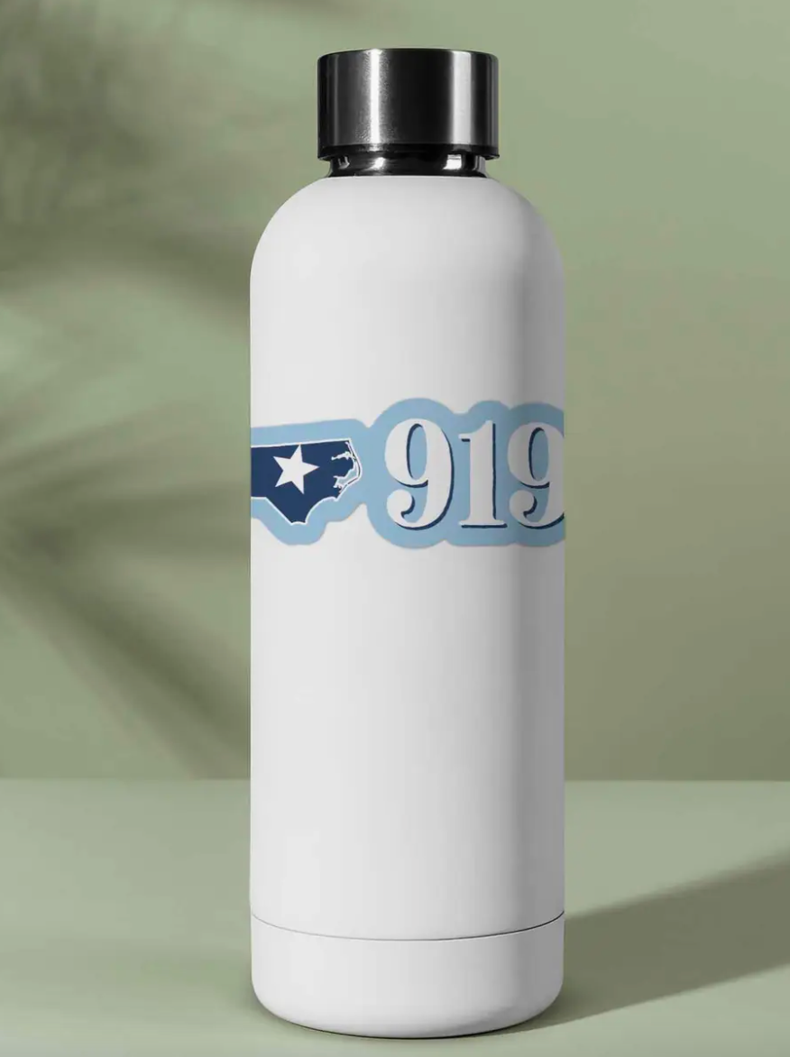 919 Area Code North Carolina Sticker