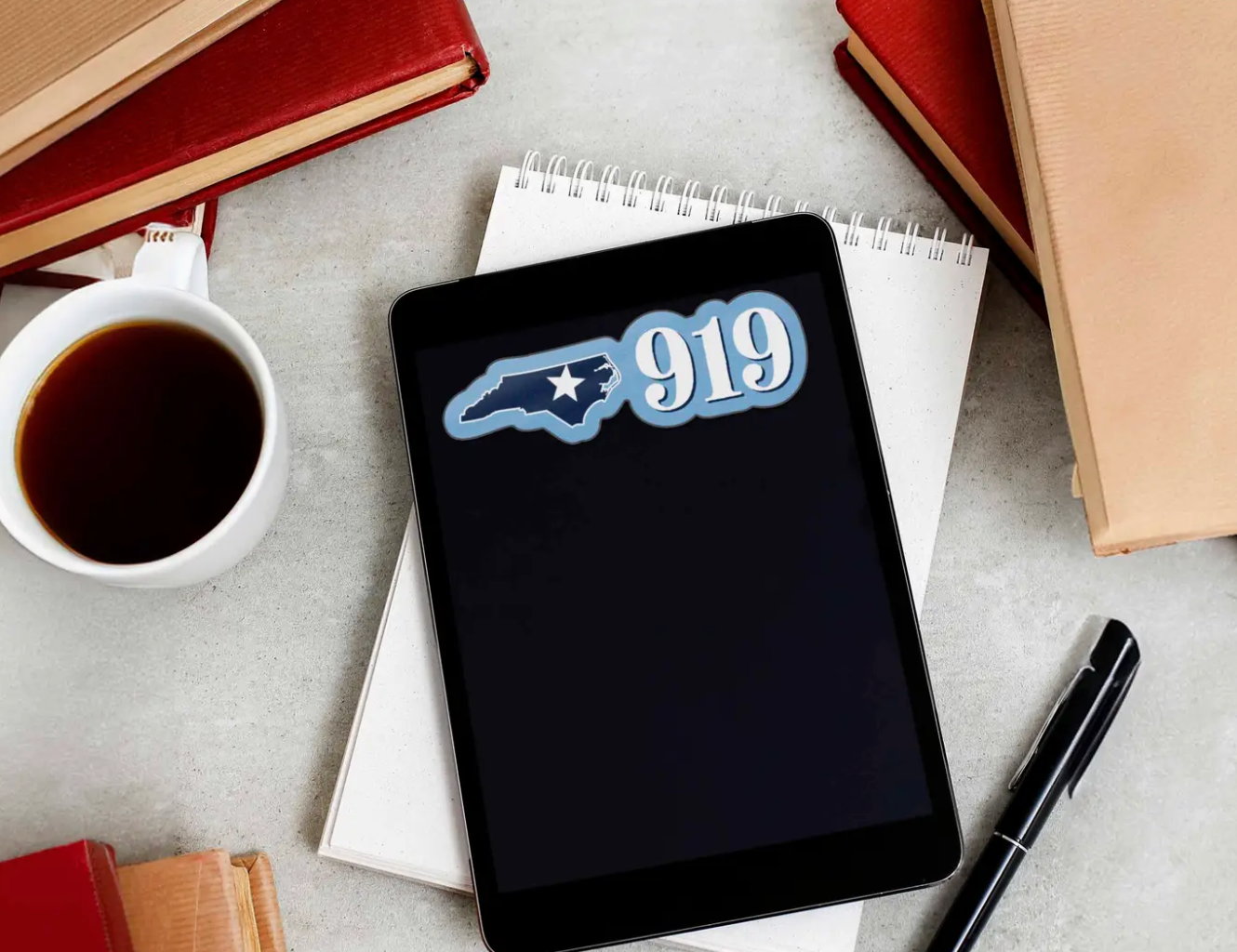 919 Area Code North Carolina Sticker