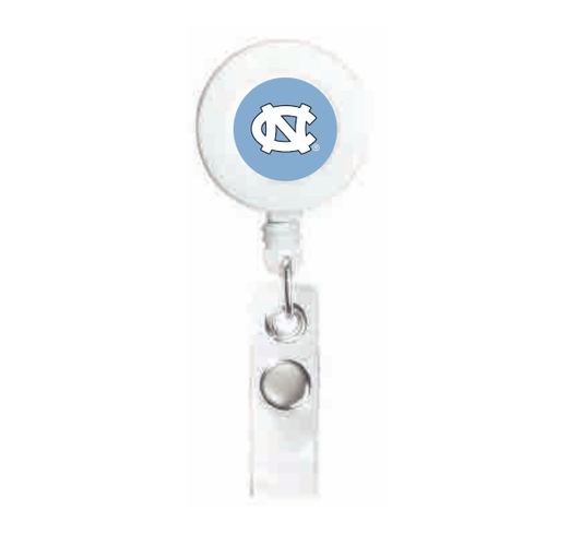 North Carolina Tar Heels White UNC Badge Reel