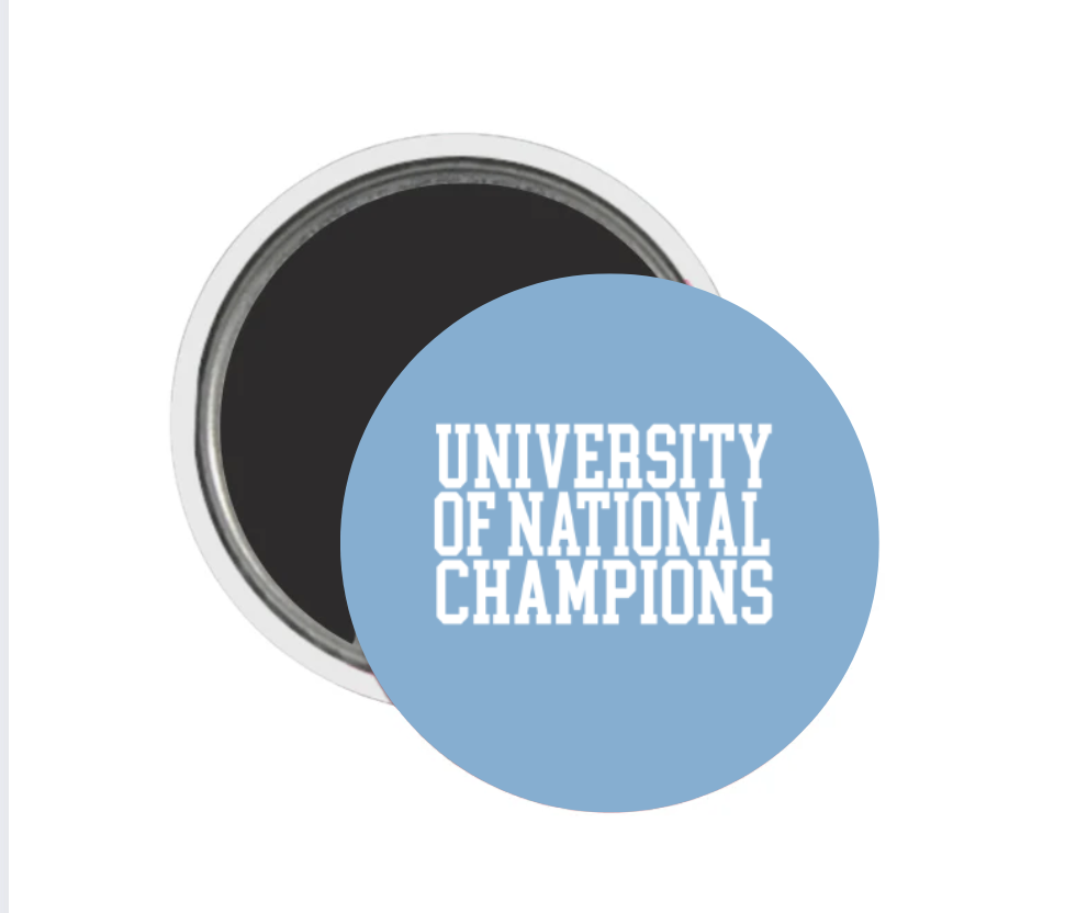 University of National Champions Button Magnet 2.25"