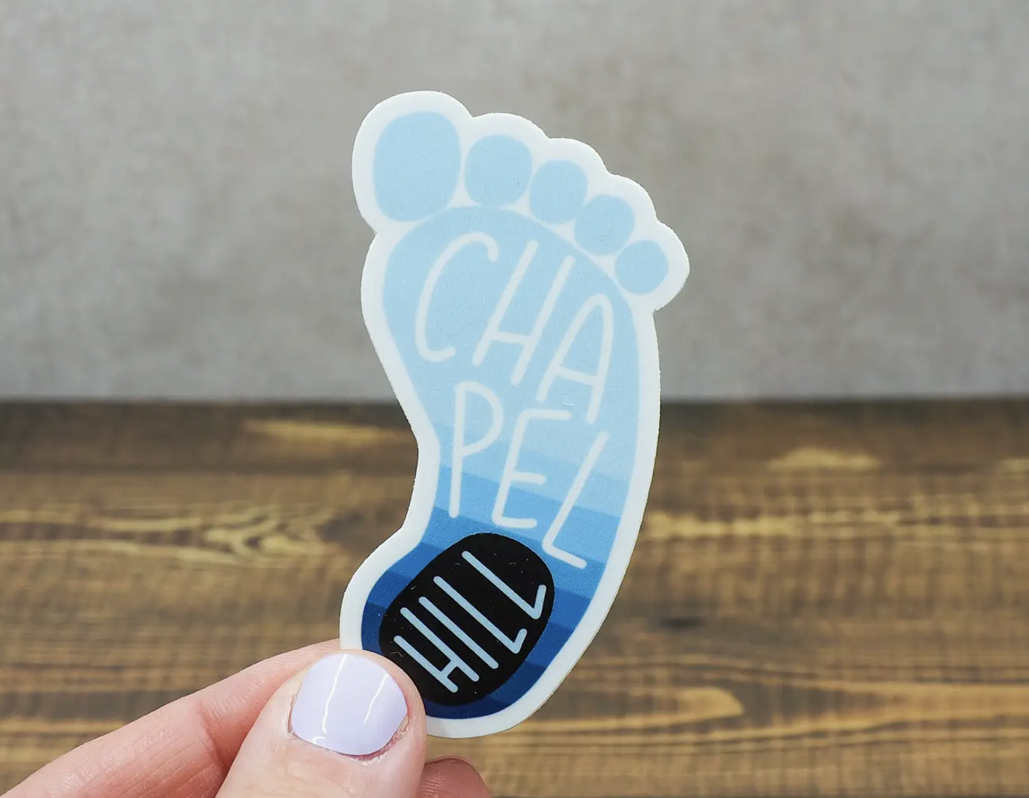 Chapel Hill Heel Sticker