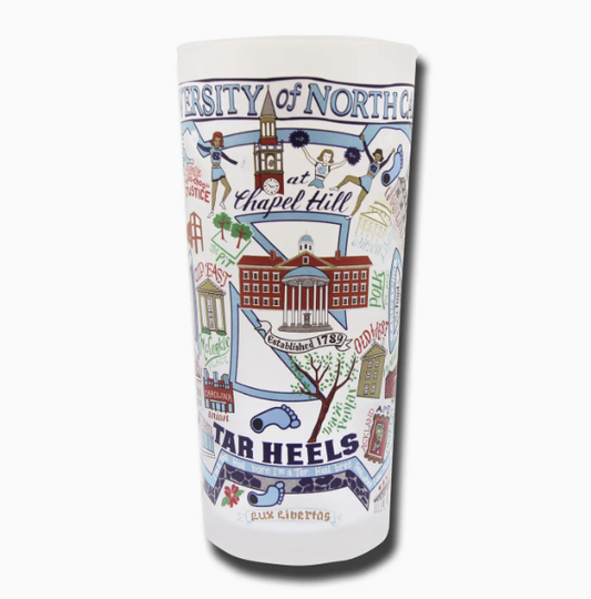 North Carolina, University of Collegiate Drinking Glass