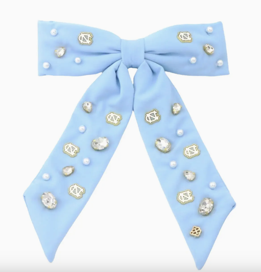University of North Carolina Blue Bow Barrette