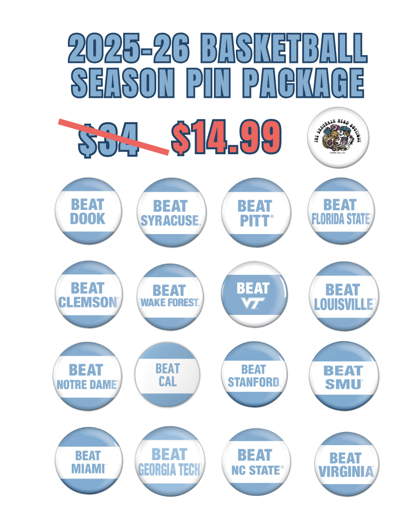 UNC Basketball Season Pin Package 2025-2026