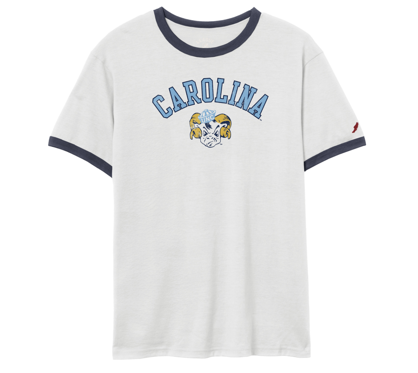 UNC Vintage Rameses Ringer Adult T-Shirt