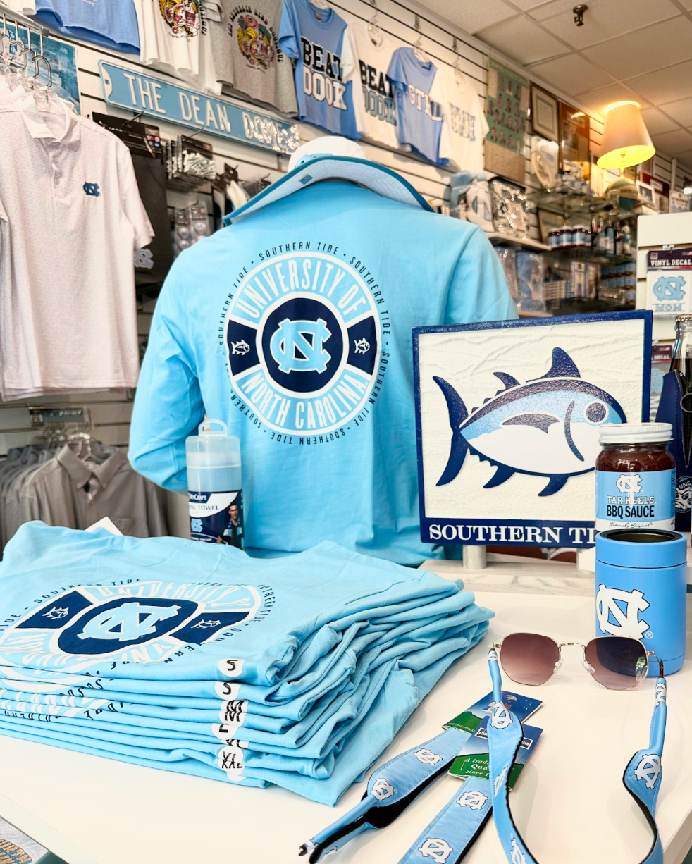North Carolina Tar Heels Ring Badge Long Sleeve T-Shirt by Southern Tide