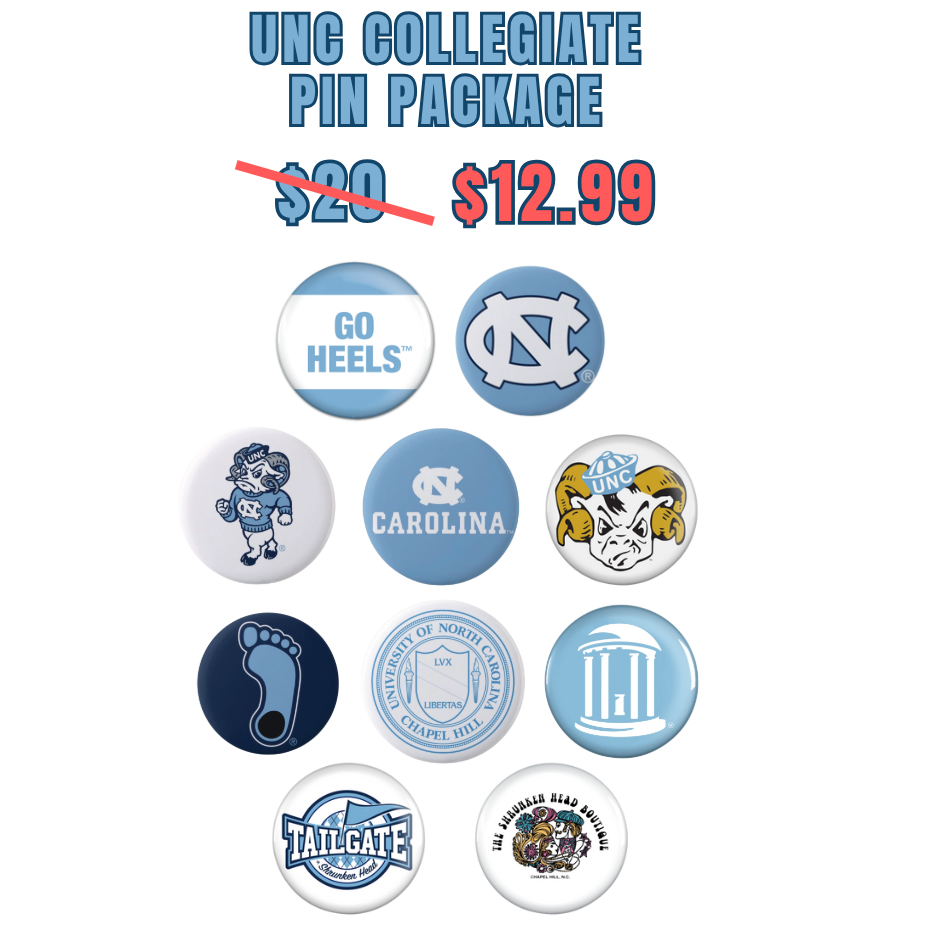UNC Collegiate Pin Package from Tailgate