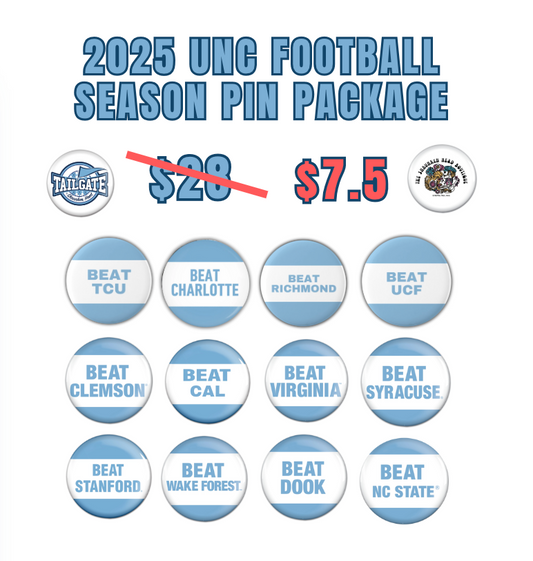 2025 Carolina Football Full Season Pin Package
