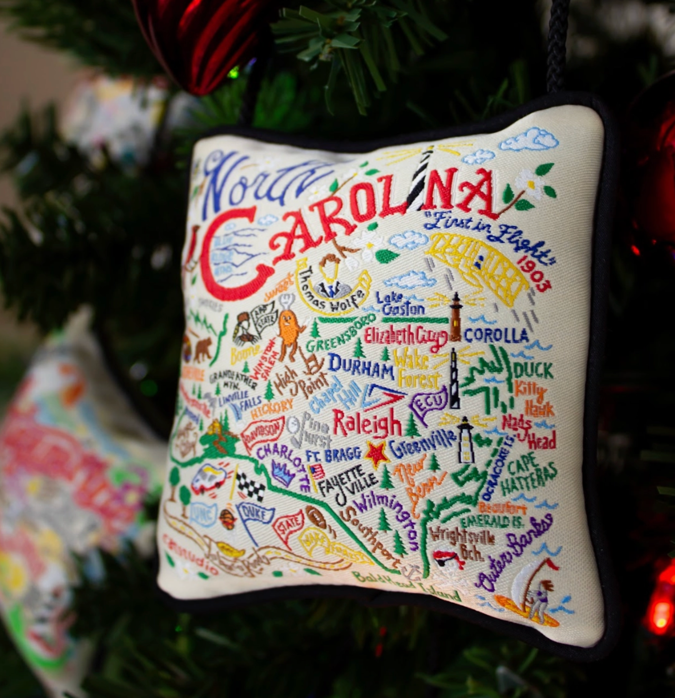 North Carolina Mini Pillow Ornament