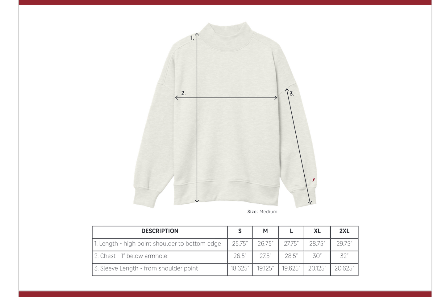 PREORDER - Carolina Tar Heels Embroidered Mock Neck Sweatshirt