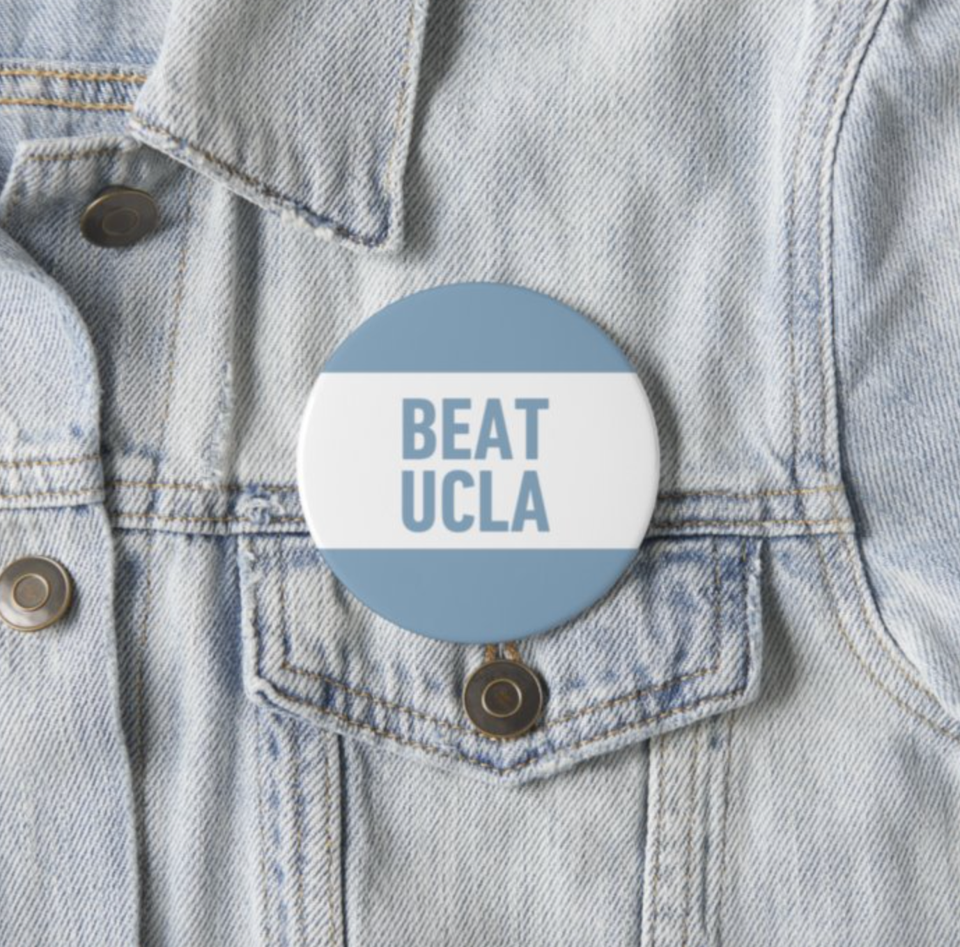 SHB Beat UCLA Button Pin for Carolina Fans