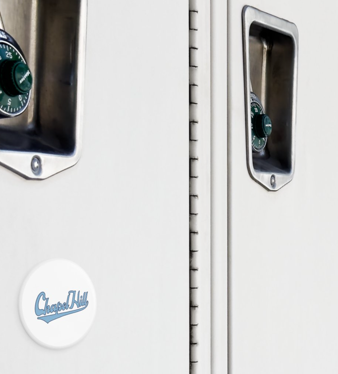Chapel Hill Script Button Magnet 2.25"