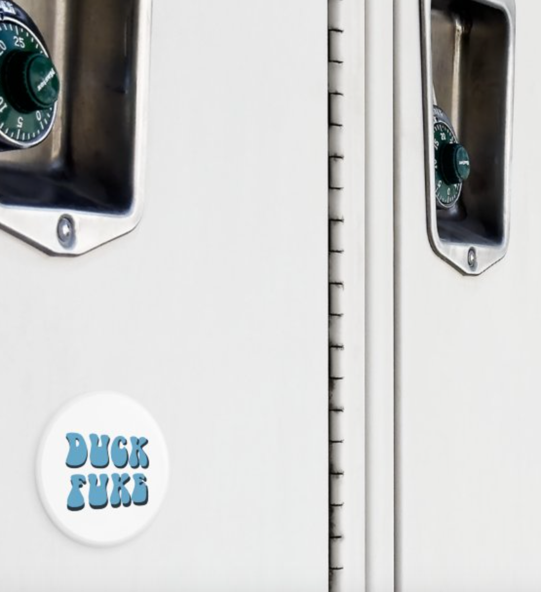 Duck Fuke Button Magnet 2.25"
