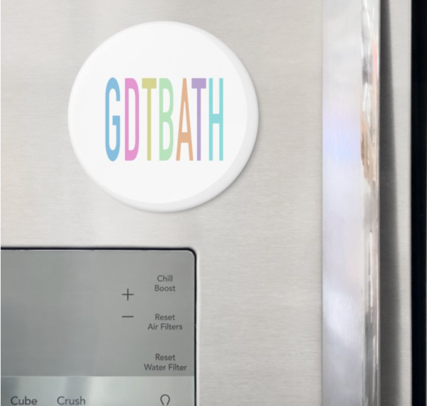 GDTBATH Multi-Colored Button Magnet 2.25"
