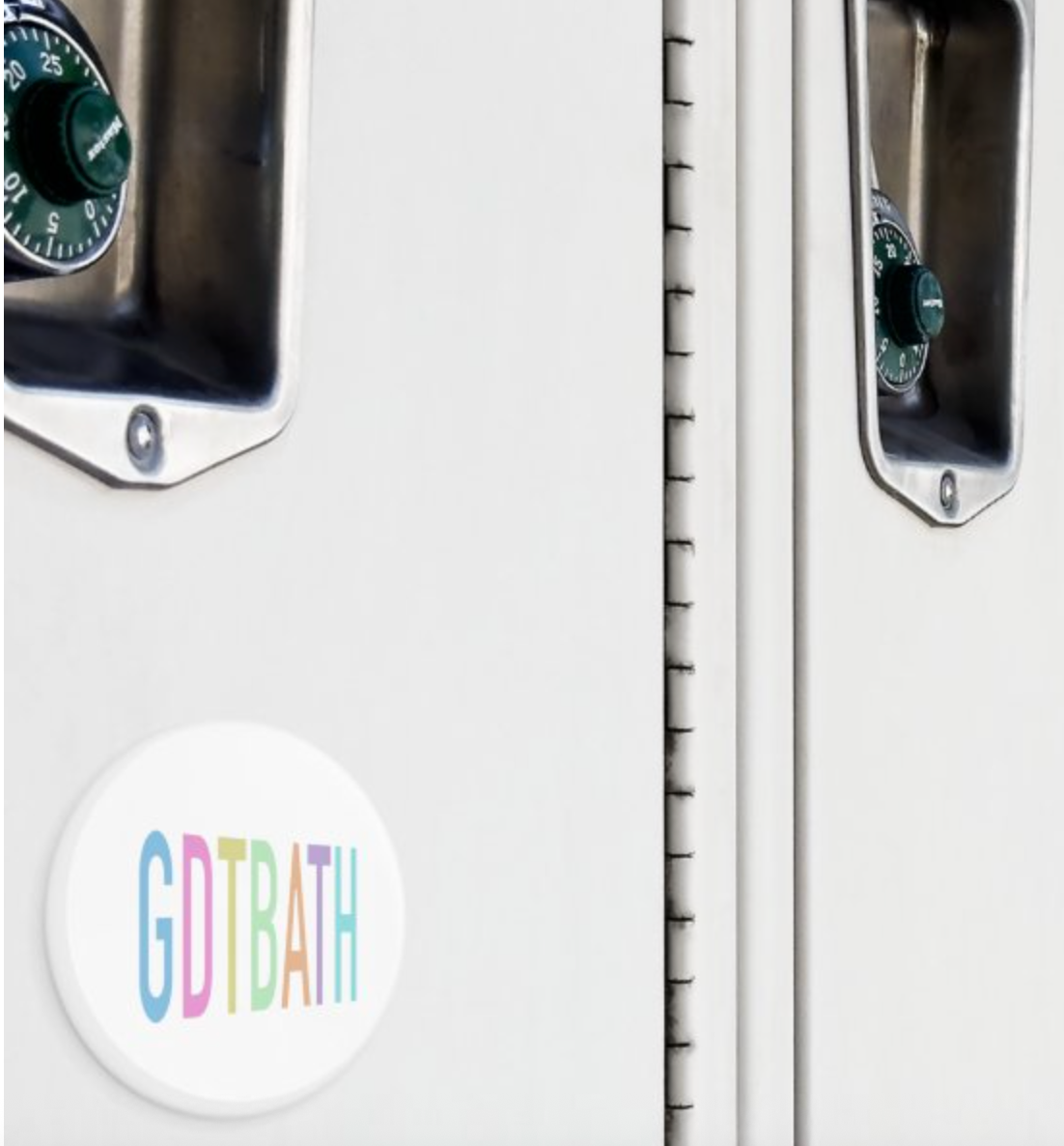 GDTBATH Multi-Colored Button Magnet 2.25"