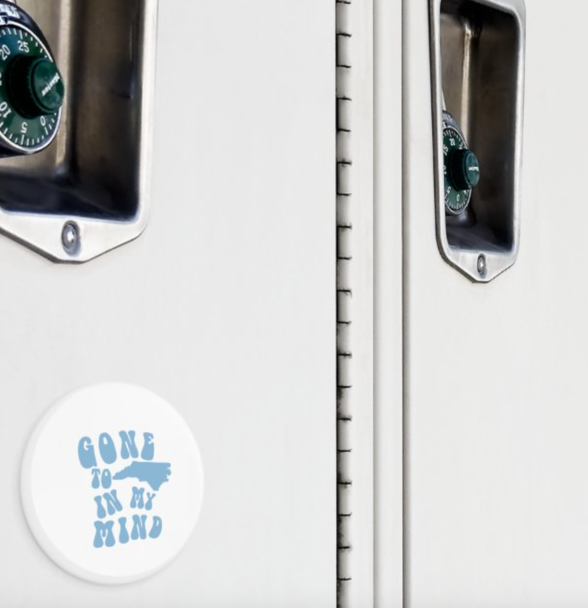 Gone to Carolina in My Mind Button Magnet 2.25"