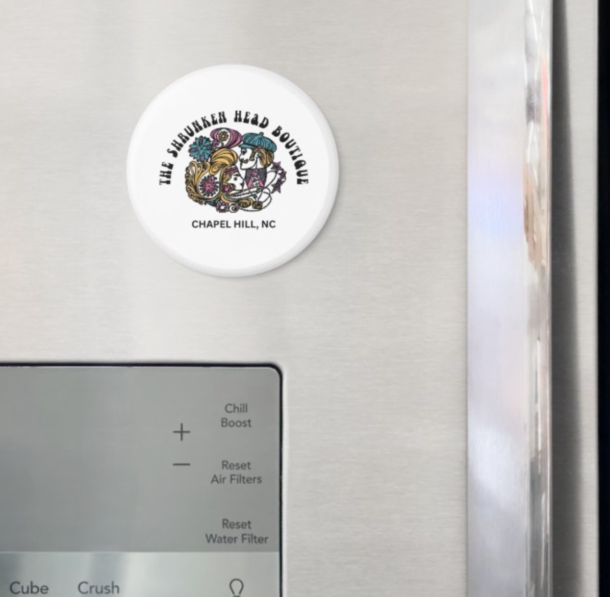 Shrunken Head Boutique Logo Button Magnet