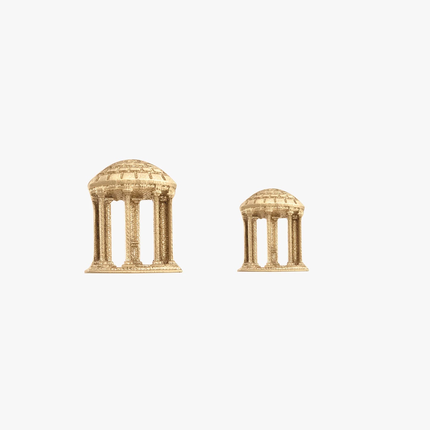 UNC Old Well Earrings by Kyle Cavan Gold