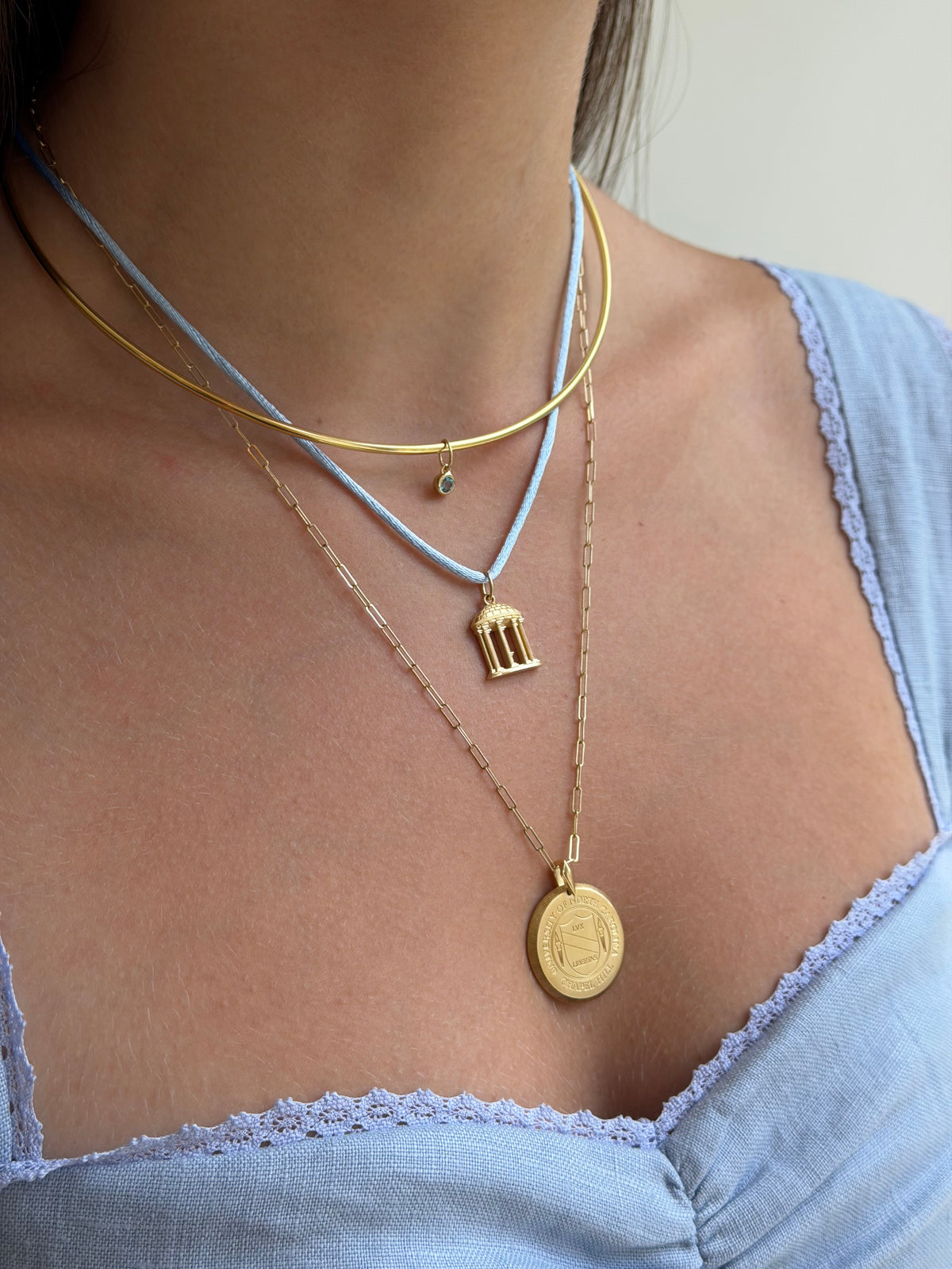 Carolina Blue Silk Cord Necklace (Silk Cord Only)