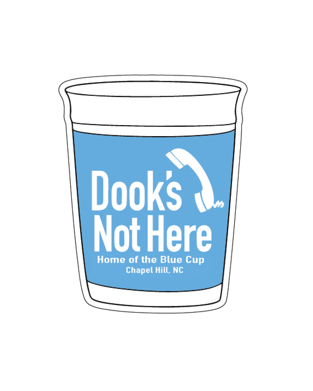 SHB Dook's Not Here Blue Cup Magnet