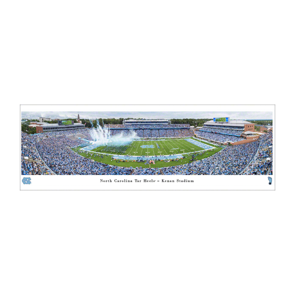 North Carolina Tar Heels Football Panoramic Picture of Kenan Stadium
