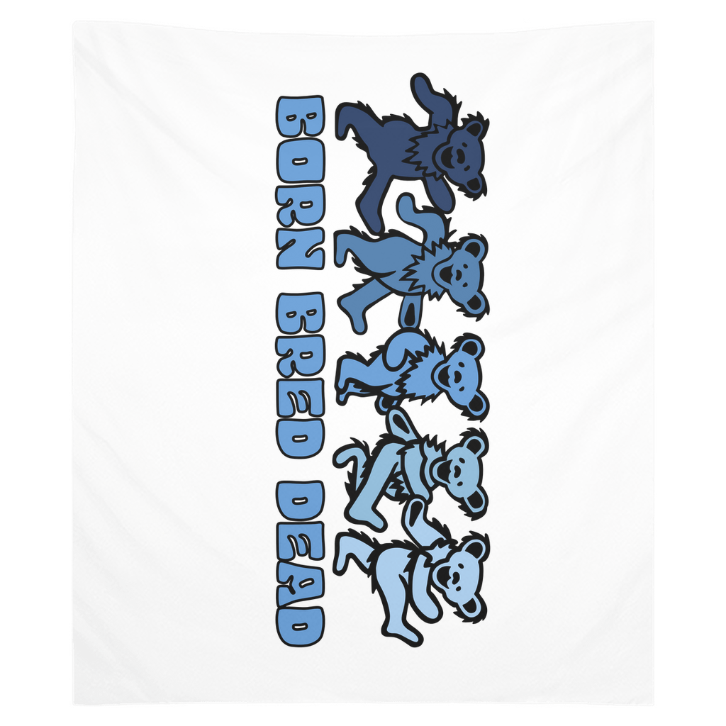 Born Bred Dead Bears Tapestry