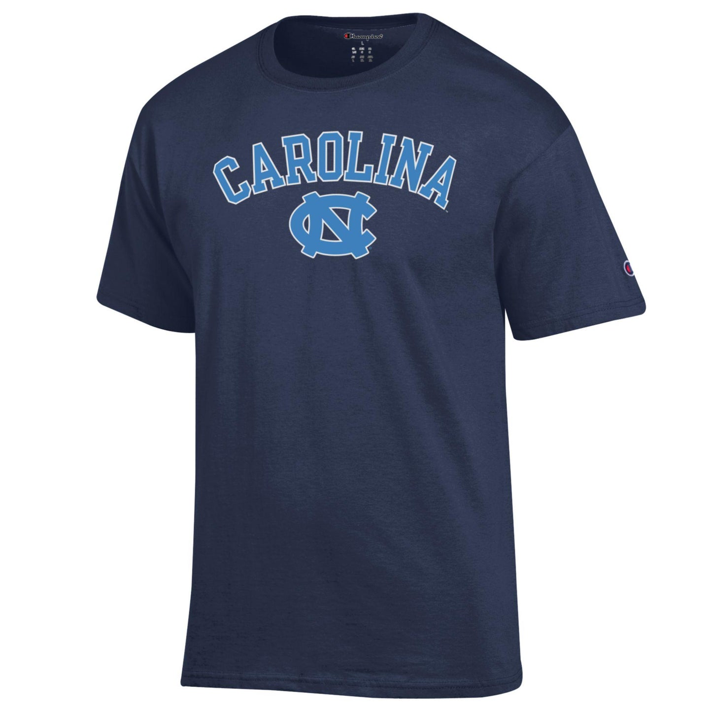 UNC Basic Navy Short Sleeve T-Shirt with DUSTY BLUE by Champion