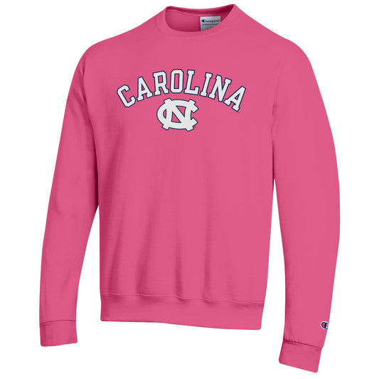 Carolina Tar Heels Basic Pink Crewneck Sweatshirt