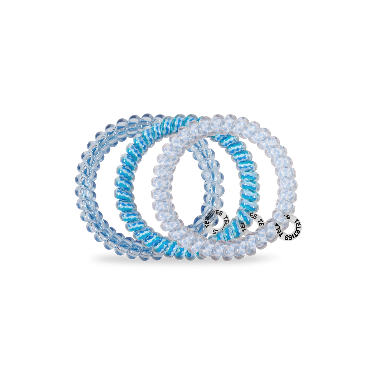 TELETIES Summer Sky Small Corded Hair Ties - 3