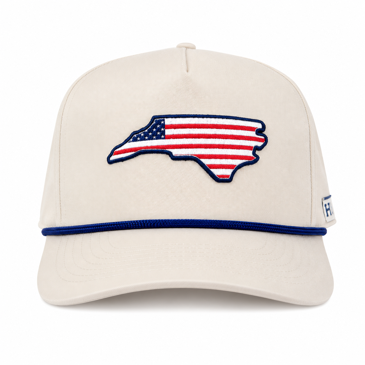 Khaki American Flag North Carolina Hat