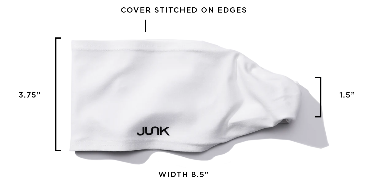 University of North Carolina White Headband by JUNK