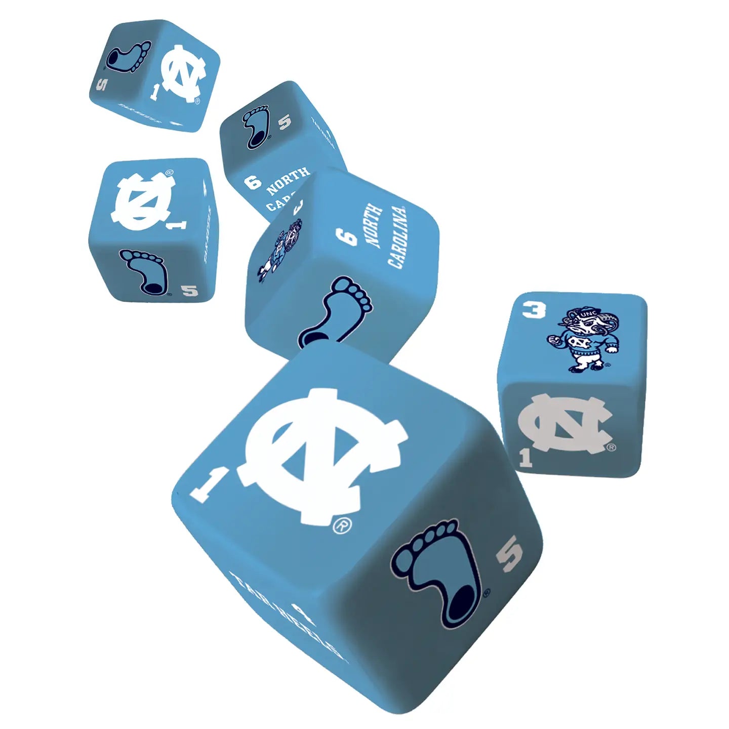 Carolina Tar Heels Dice (Pack of 6)