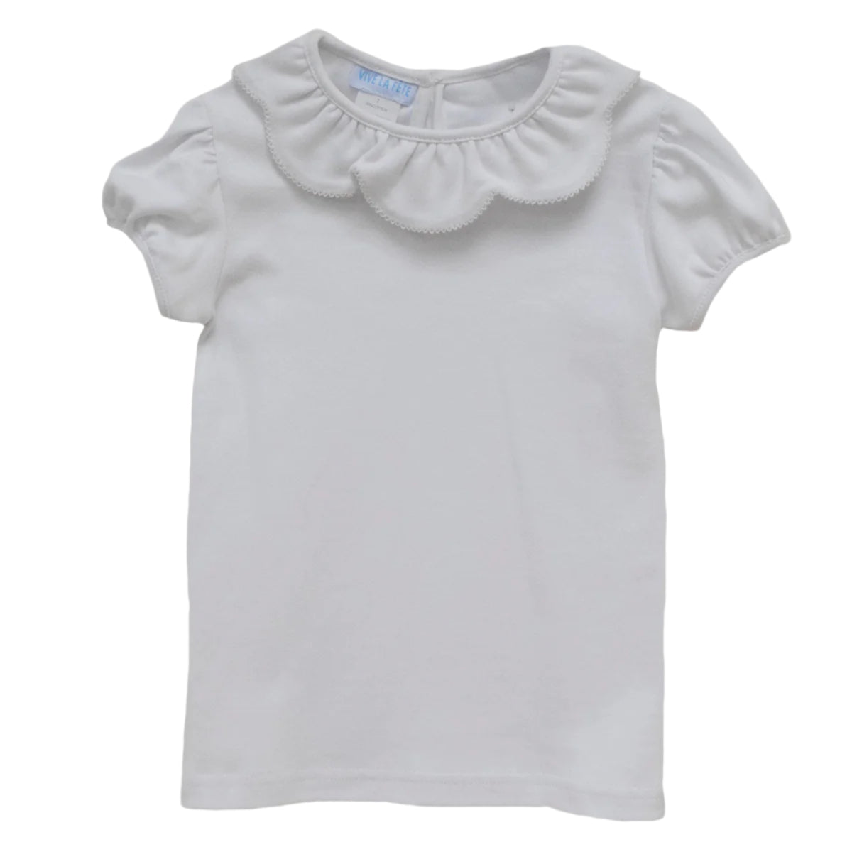 Knit Short Puffy Sleeve Toddler Tee Shirt