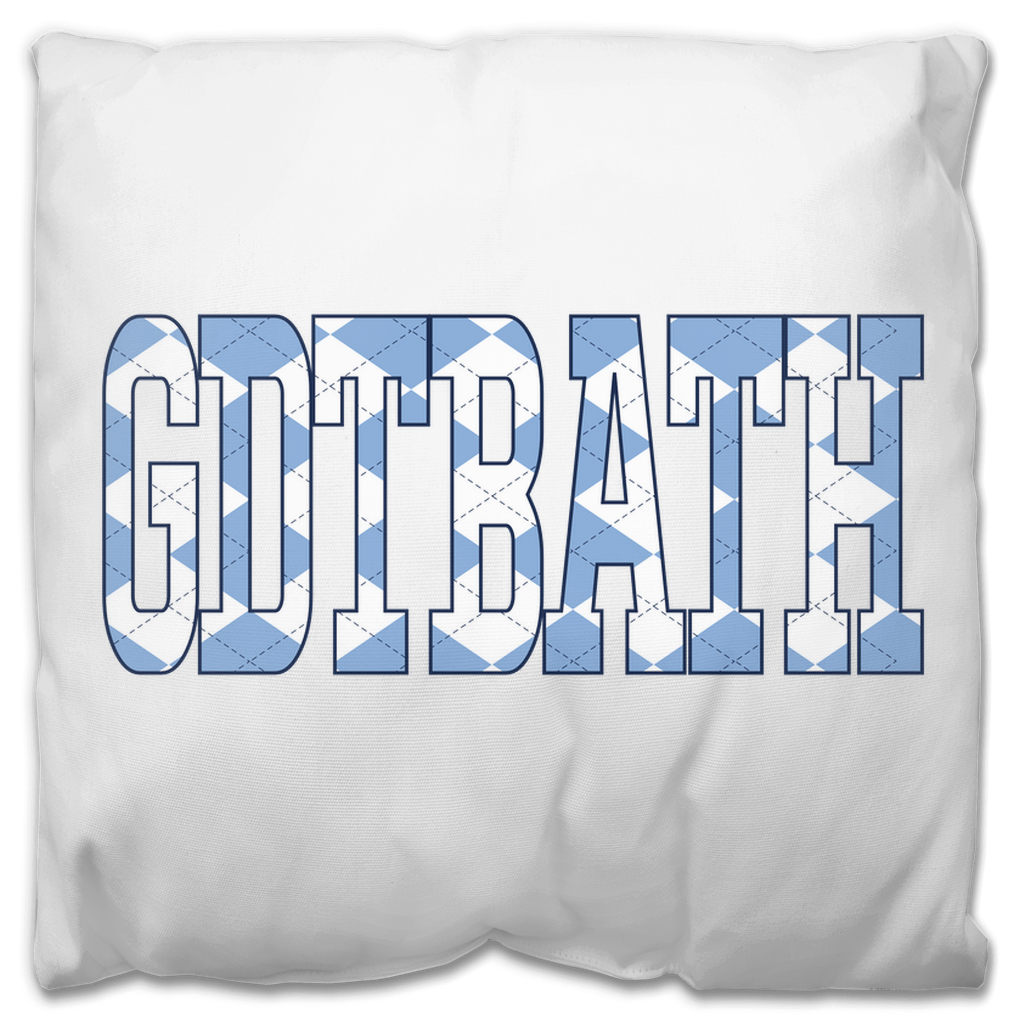 Good Day To Be A Tar Heel Argyle Outdoor Pillow