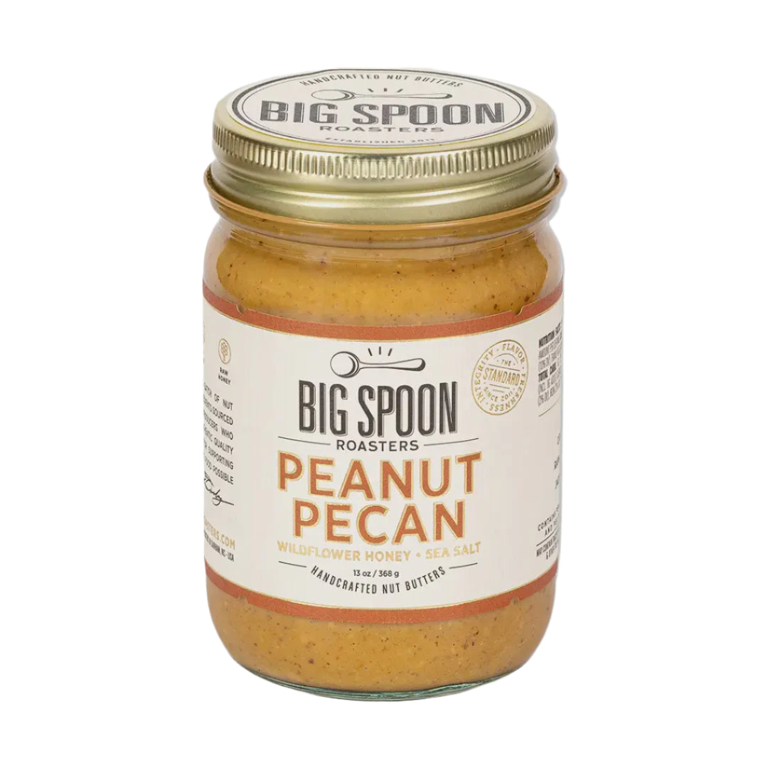 Peanut Pecan Butter with Wildflower Honey - 13 oz Jar