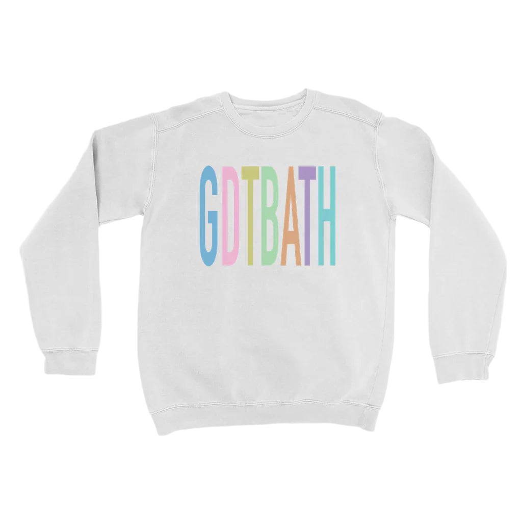 Good Day to be a Tar Heel Pastels Adult Crewneck Sweatshirt