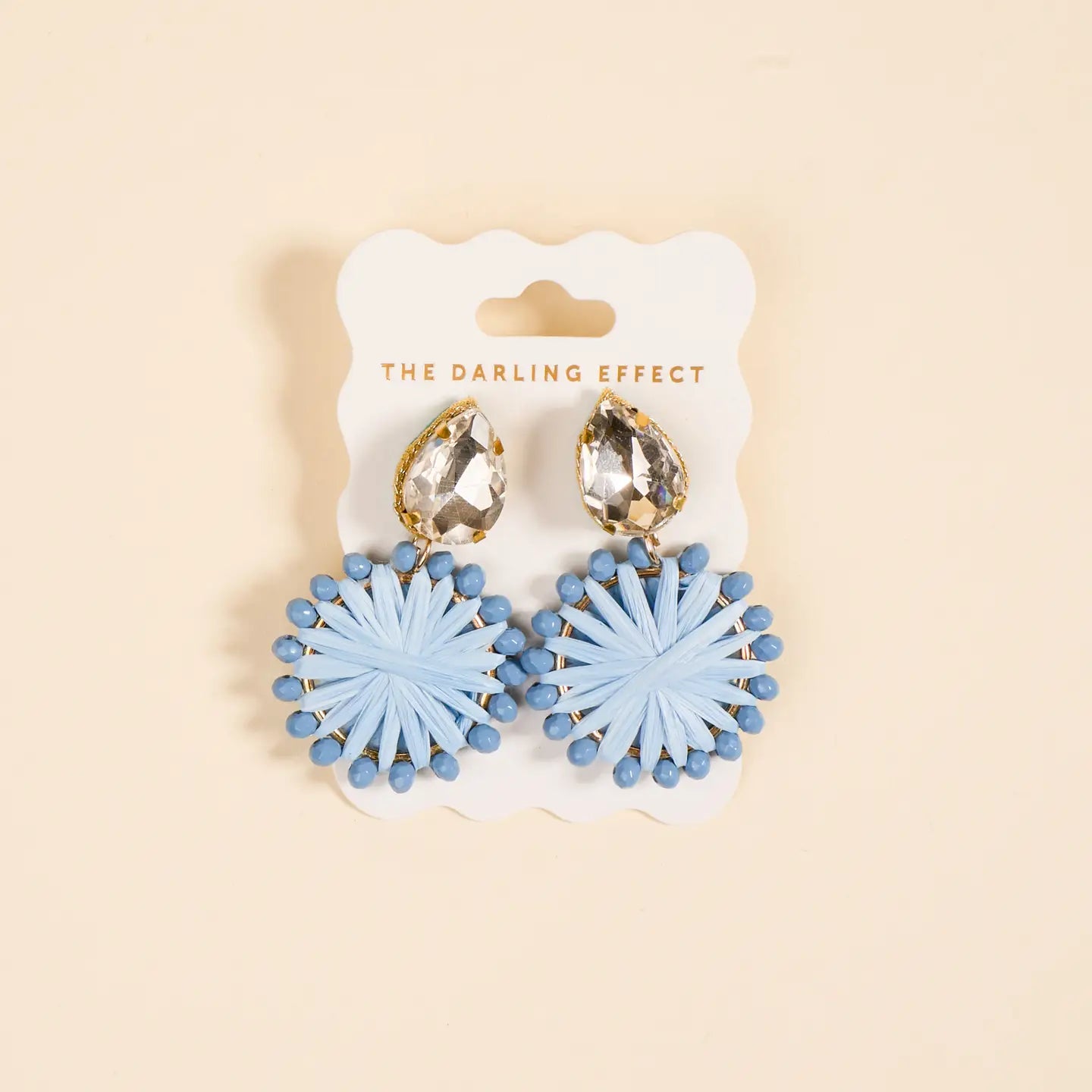 Radiant Gem Earrings–Periwinkle