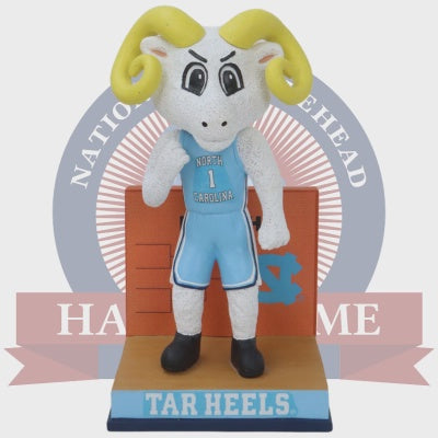 North Carolina Tar Heels March Basketball Rameses Bobblehead